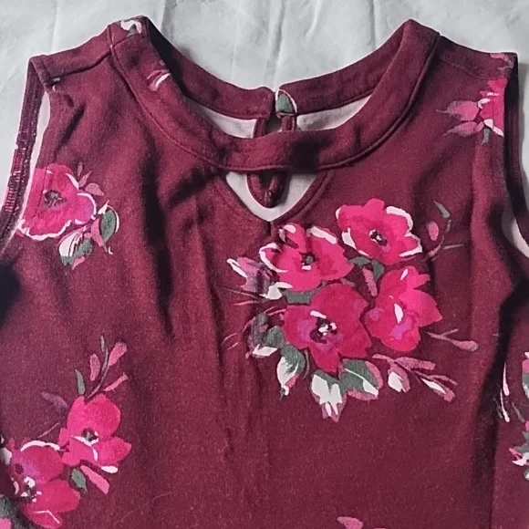 Children's Place Floral Jersey Knit Dress - Picture 3 of 6